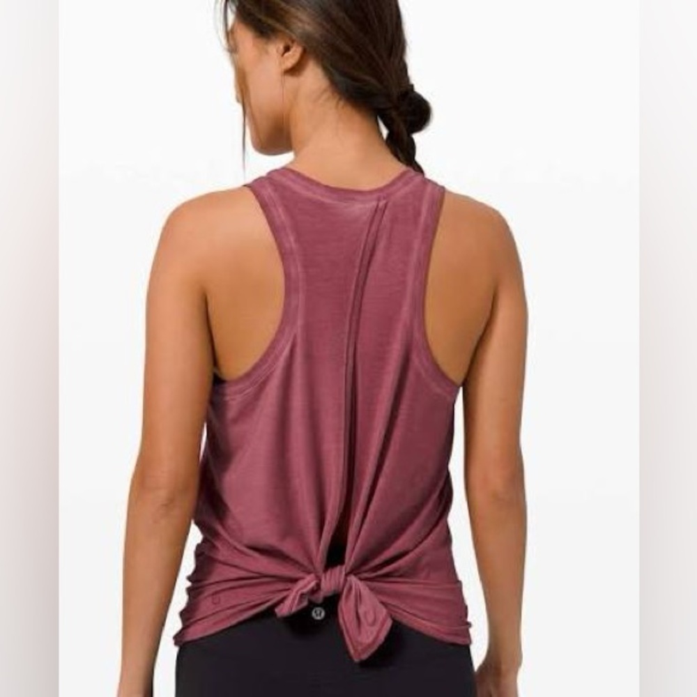 lululemon athletica all tied up Racerback Tank Top - Dusty Rose